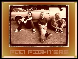 zespół, Foo Fighters, samochód